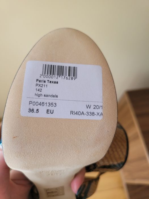 Sandale piele Paris texas noi