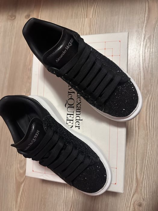Alexander McQueen sneakers black sparkle