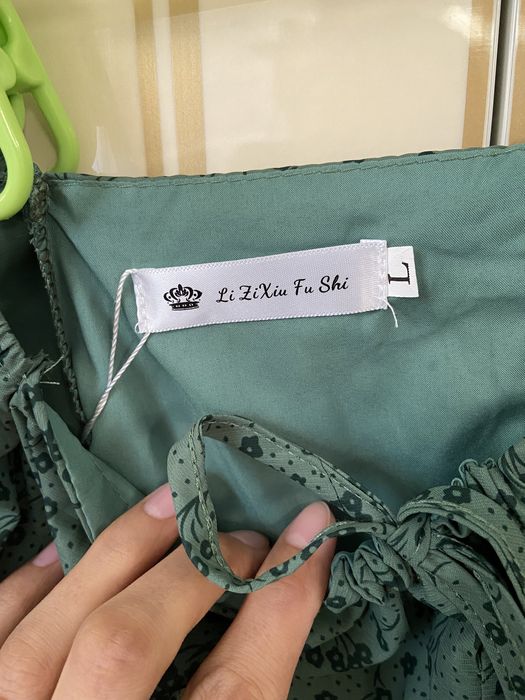 Новое зеленое платье