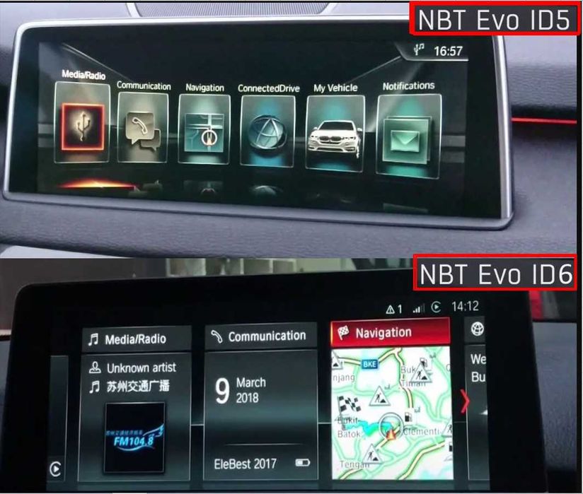 БМВ Активиране/Отключване Apple Carplay BMW EVO ID5 ID6 ID7 ID8 +карта