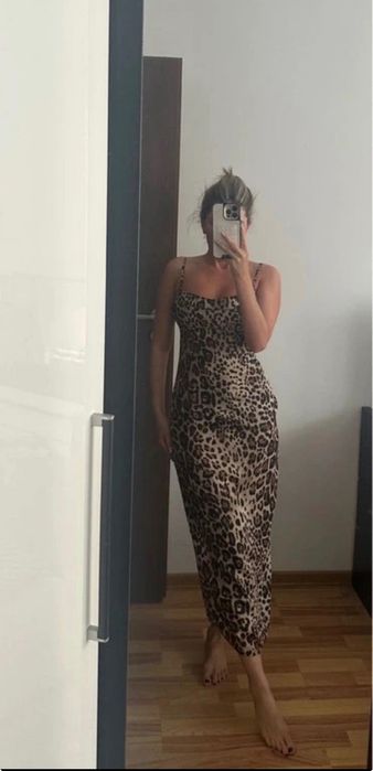 Rochie animal print zara