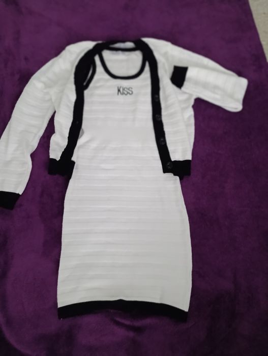 Compleu dama rochie și cardigan