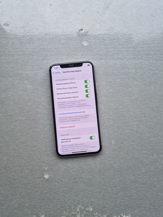 iPhone 11 Pro (Silver) 64GB Sotiladi. Face ID, Truton Bor, Yomks 77%.