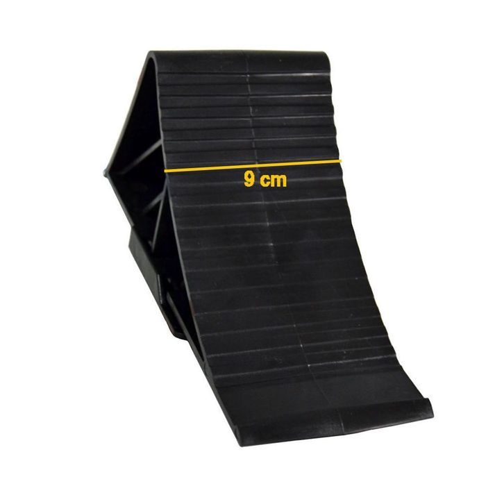 Piedica roata auto BestAutoVest din plastic cu suport fixare, cala blocare roata, 1 buc.