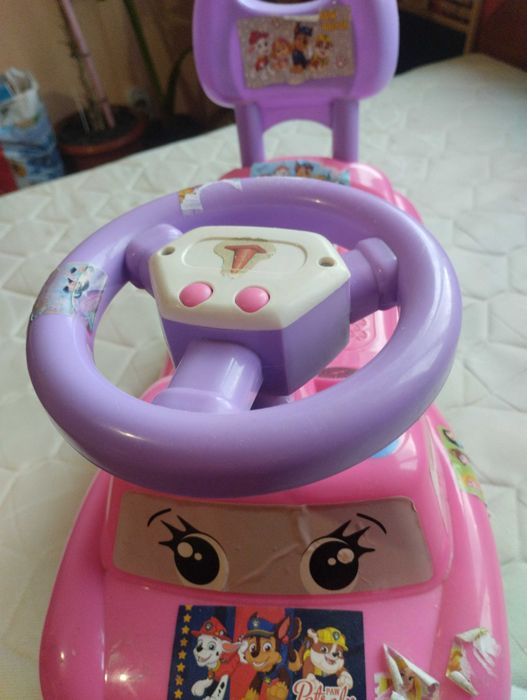 Кола за бутане Moni Toys - Keep Riding, розова