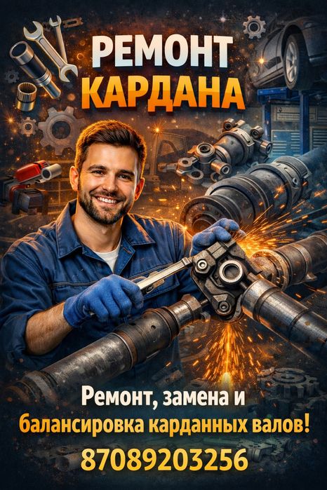 Ремонт кардана Актобе