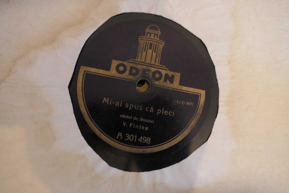 Discuri RARE Romanesti Patefon Gramofon Anii 1920-1930 - Shellac - Ebonita 78rpm Cristian Vasile, Gica Petrescu etc.