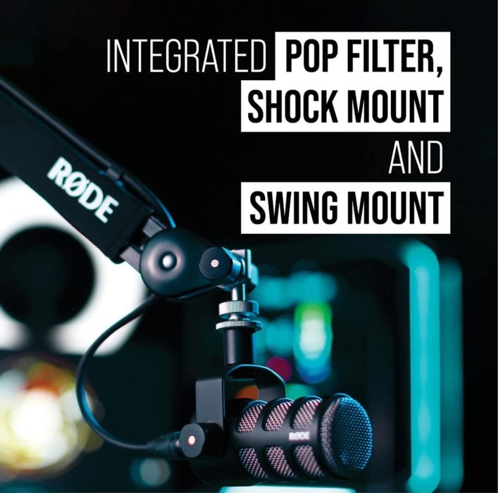 RODE PODMIC XLR - Cardioid Dynamic Микрофон Подкаст Профессиональный