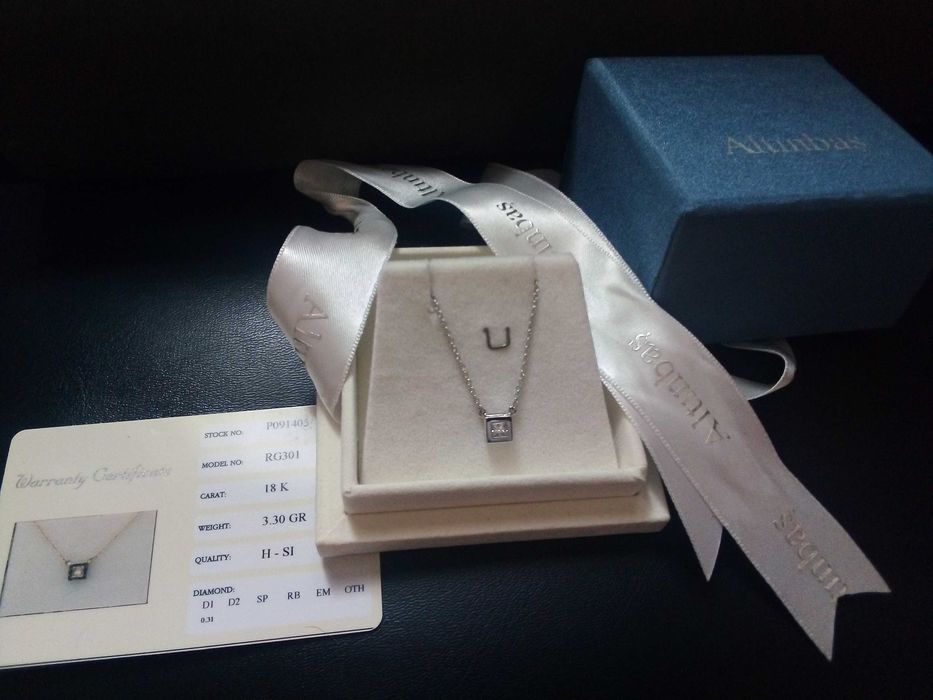 Златно колие и пръстен   с диаманти Алтънбаш