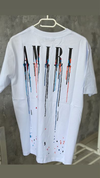 Tricou Amiri painted off white balenciaga trapstar