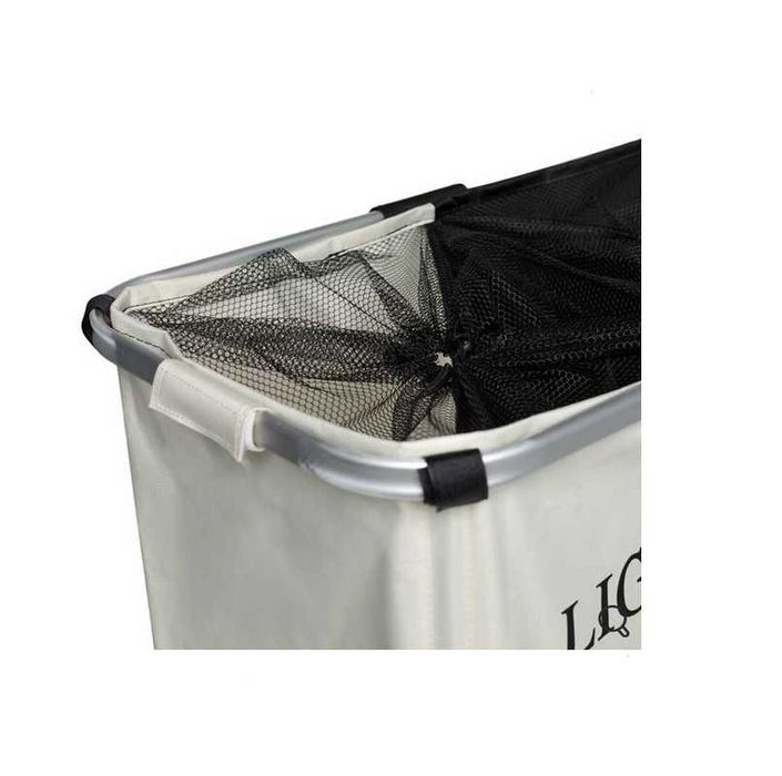 Декоративен двоен кош Mercado Trade, За дрехи, Текстил