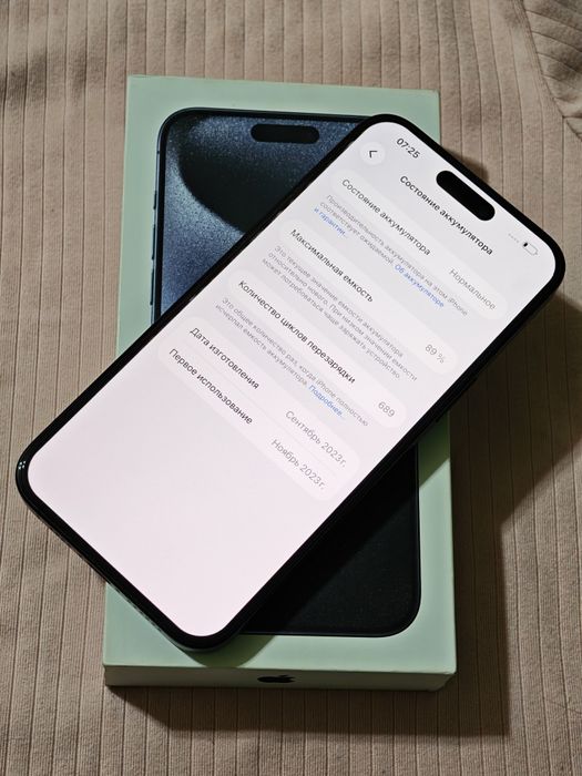 iPhone 15 Pro Max 256 gb ёмкость 89