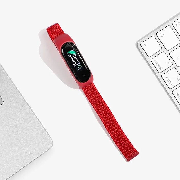 Текстилна каишка с велкро за Xiaomi MiBand 3 | 4 | 5 | 6 | 7