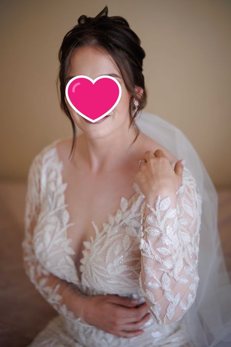 Rochie de mireasa tip sirena - marime 37/38 (voal cadou)