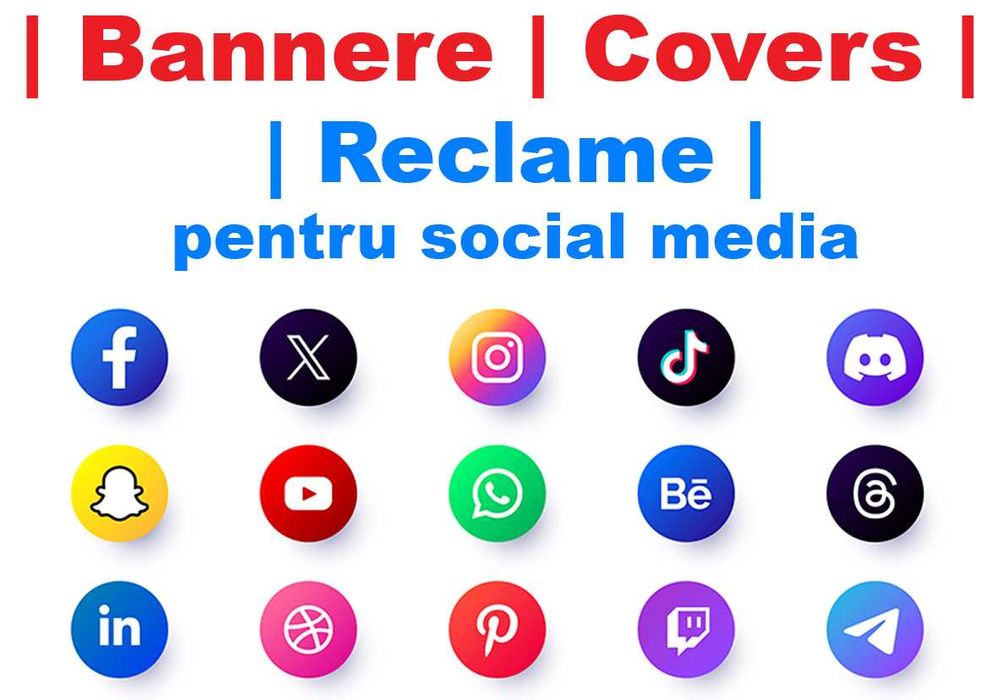 Social Media | Grafica | Editare foto | Covers | Bannere | Reclame |