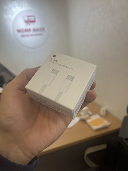 Комплект зарядка для iphone 35W с 2 портами проводами Оригинал