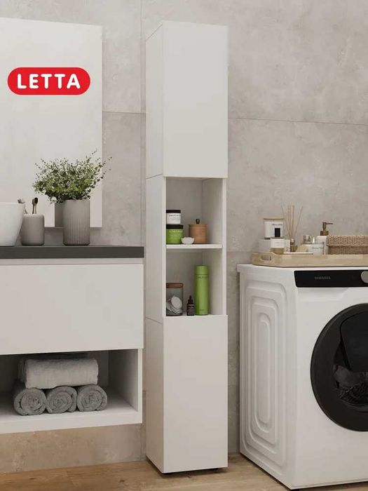 Шкаф-пенал для ванной комнаты — стильный, компактный и функциональный!