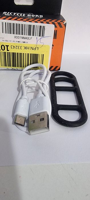 Звънец за велосипед, електрически, 120dB, водоустойчив, черен, 7.5x4.5