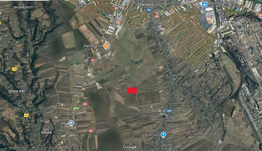 Teren Albota / zona Statiune - Papillon / 10.000 mp / Deschidere 142 m