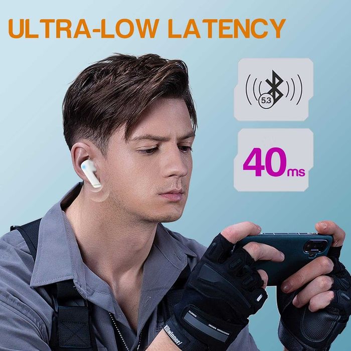 FIYAPOO Безжични Bluetooth 5.3  слушалки с шумопотискане