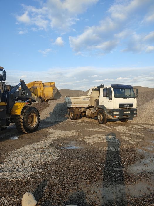 Тош булыга Клинец шебен кампот 70 30 песок кум шлакоблок 15 32 самосва