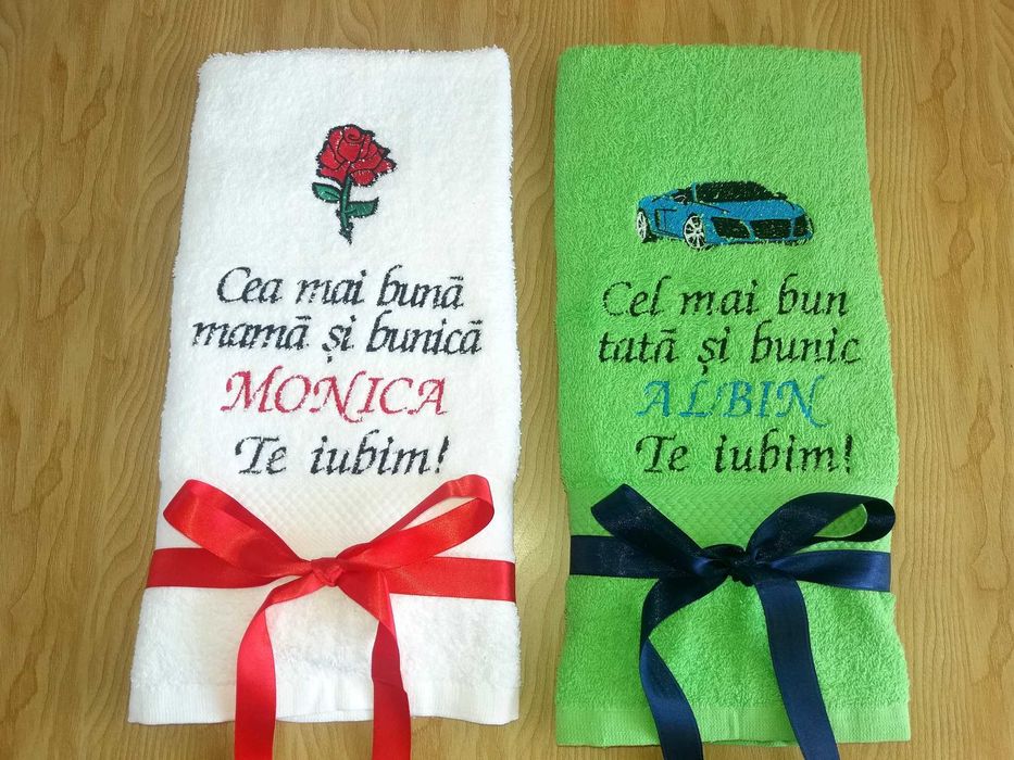 Prosoape brodate personalizate - cadou aniversari /evenimente