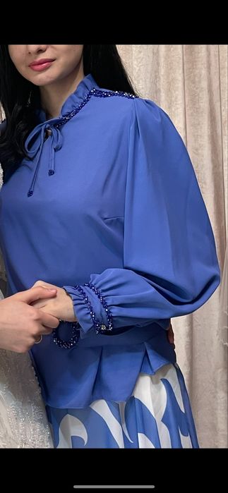 Кофта юбка синий