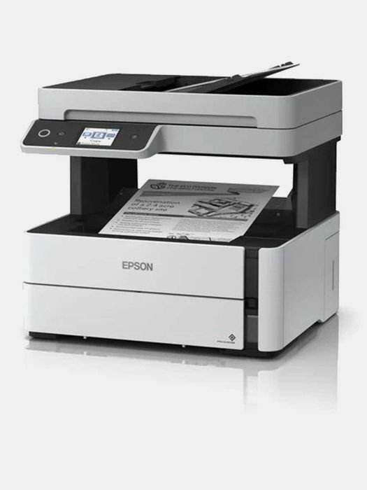 Принтер Epson M3170 МФУ 3 в 1, Струйный в А4 формате, чёрный-белый