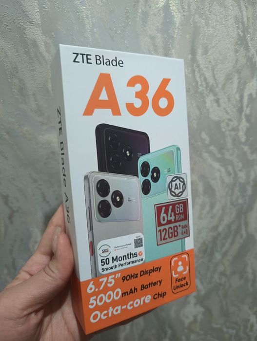 Телефон смартфон zte A36