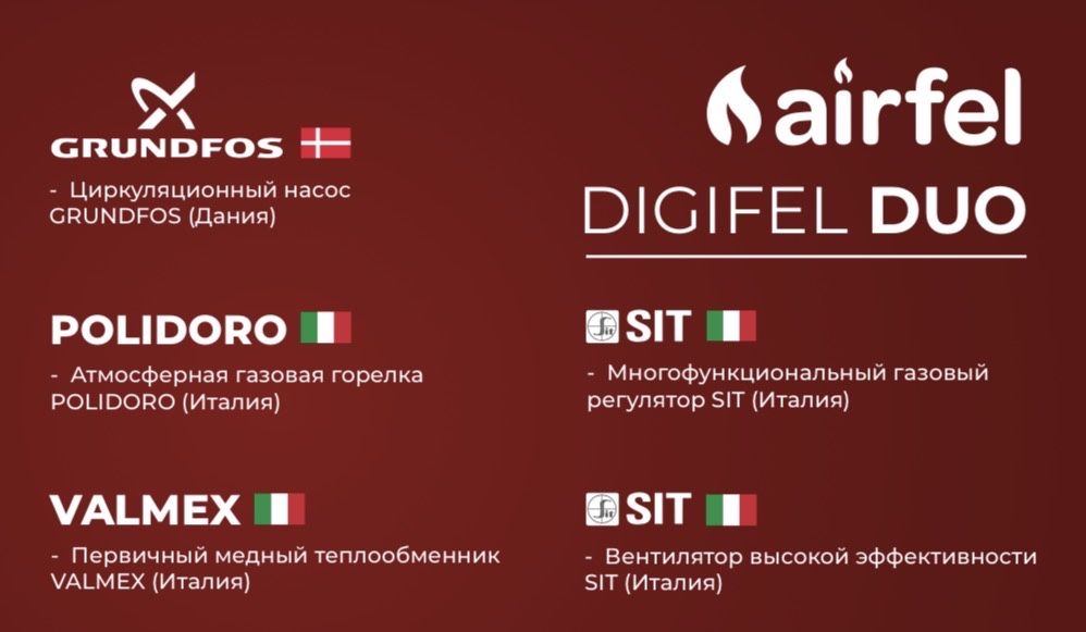 Airfel Isitish qozonlari отопительные котлы 24 kв