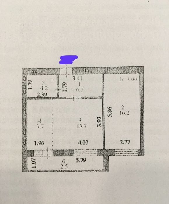 Продам 2-комнатную квартиру студию