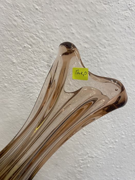 Италианска ваза от топено стъкло