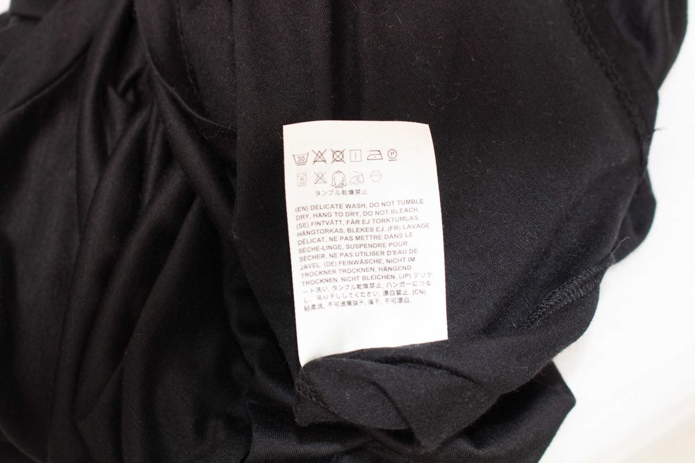 Acne Studios Beata дамска черна рокля овърсайз S
