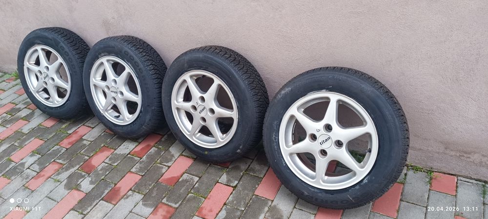 Vând cauciucuri cu jenti pe 14