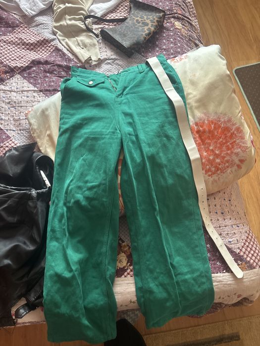Зеленые джинсы 42-44