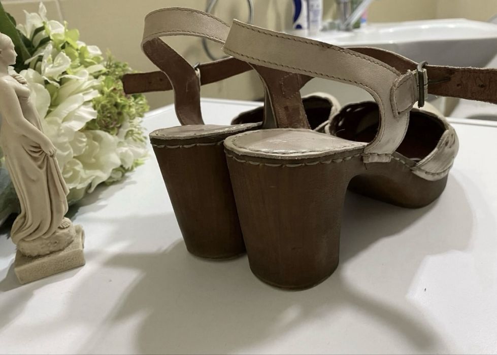 Sandale piele nude 37