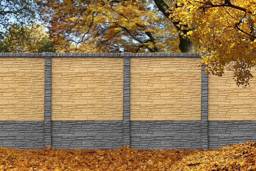 Gard din beton armat cu FATA DUBLA/placi prefabricate Bucuresti