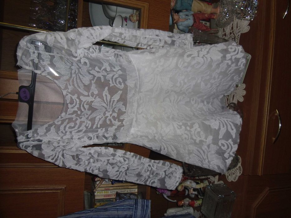 rochie scurta alba