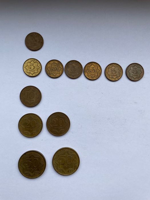 Монеты Казахстана, тиынки