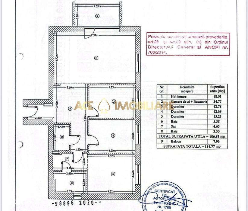 3 Camere de inchiriat | Luxuria Residence | 2 Bai | 2x Parcare | 114MP