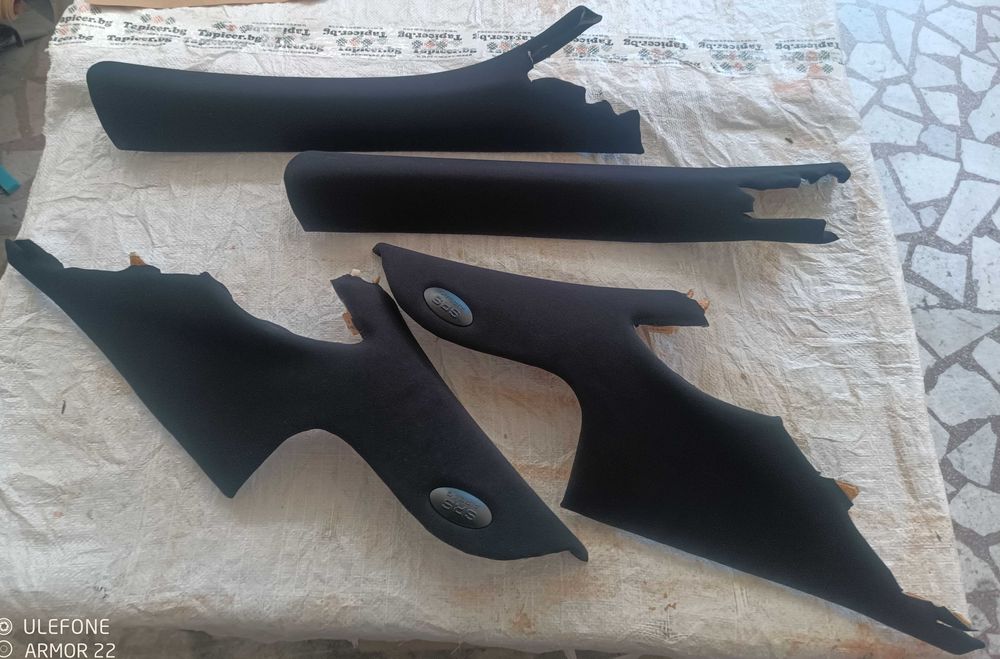 Таван с кори за Mercedes-Benz C209 - CLK Class: Black Alcantara