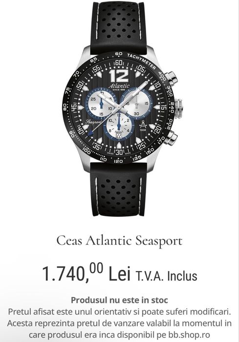 vand ceas atlantic