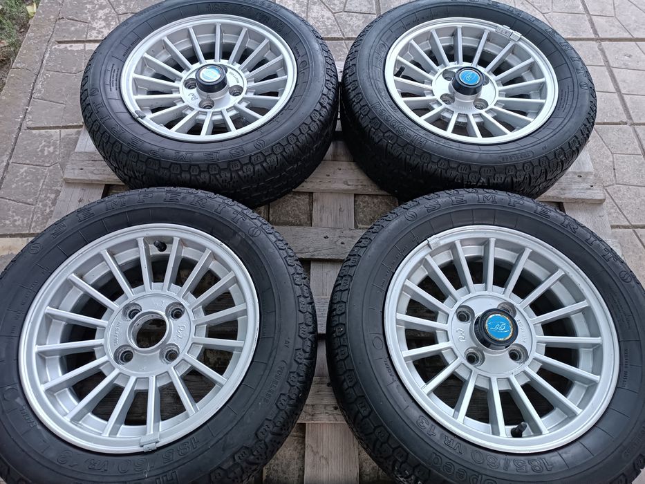 Ретро джанти 13ки 4х100 + гуми 185/60/13 Semperit