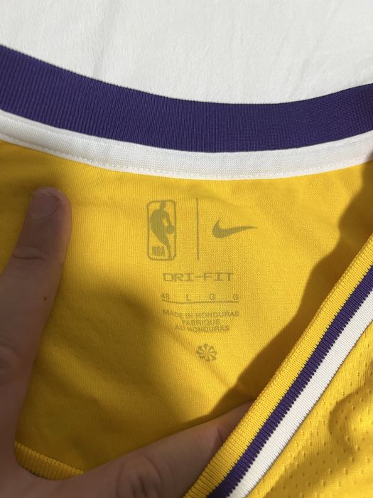 NIKE!! Maieu basket Nike Lakers Lebron James galben