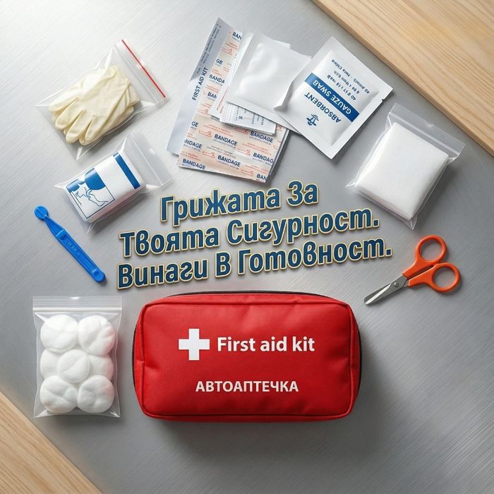 Компактна автоаптечка за спешни случаи
