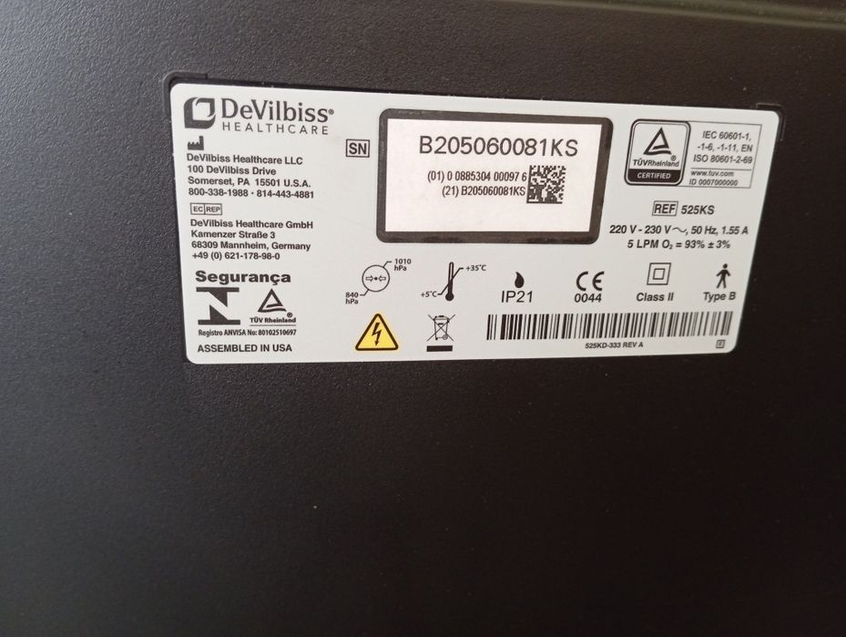 Кислороден концентратор DeVilbiss Compact 525