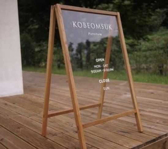 Штендер. Меловая доска. Меловая доска для кафе. Дерево. Меню Ценники.