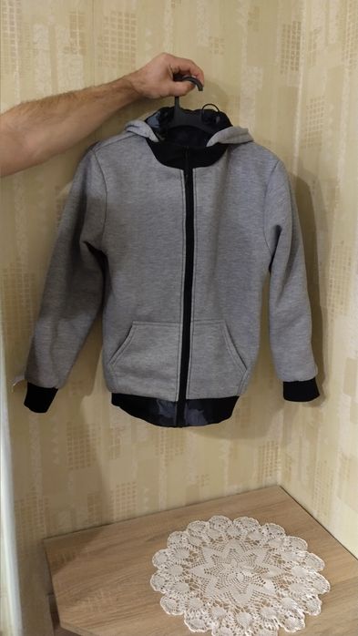 Двулицево Пролетно-есенно детско яке за момче, Размер 14 години