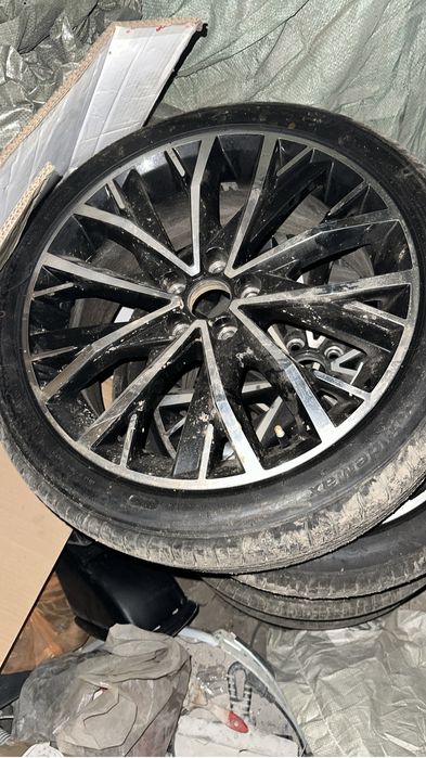 Продам Диски 7.5x17/5x100 D57.1 ET40 черный-серебристый