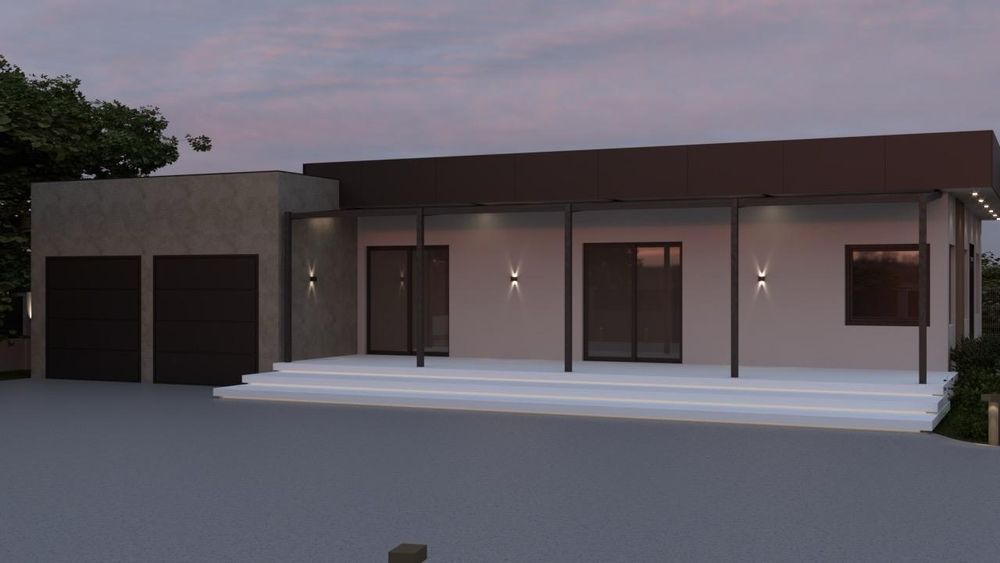 Vand casa parter cu acoperis tip terasa